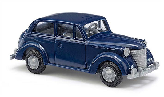 Busch 89105 HO Scale 1938 Opel Olympia Sedan Model, Dark Blue