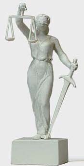 Preiser 29076 HO Scale Lady Justice Statue