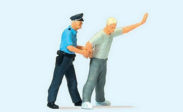 Preiser 28119 HO Scale Emergency Personnel -- Under Arrest