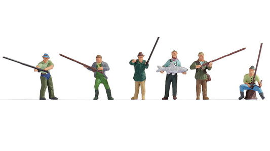 Noch 15892 HO Scale Anglers Figure Set, 6 Figures