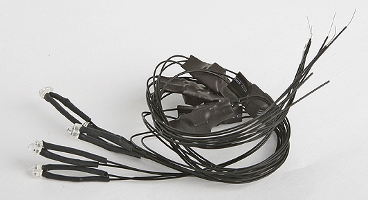 Evans Designs U13 All Scale LED Light 1.8mm Universal 7-19 Volt; AC, DC, DCC pkg(5) -- Red