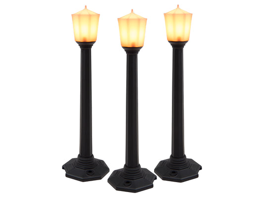 Lionel 37174 O Gauge Classic Street Lamps - Black - Three Pack
