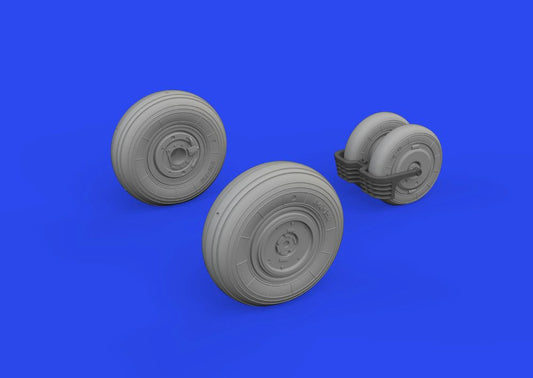 Eduard 672330 1/72 Aircraft- MiG29 Wheels for LNR (Mask & Resin)