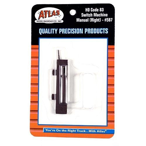 Atlas 587 HO Manual Switch Machine Right for Code 83 & True-Track
