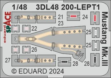 Eduard 3DL48200 1/48 Mustang Mk.III Space for EDUARD
