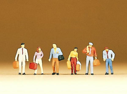 Preiser 79018 N Scale Passengers Walking pkg(6)