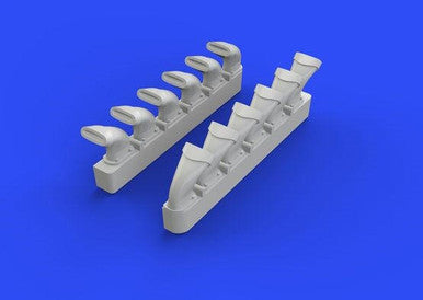 Eduard 672110 1/72 Spitfire Exhaust Stacks Fishtail for EDU (Resin)