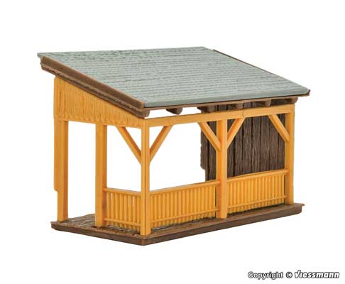 Kibri 38358 HO Scale Porch -- Kit - 5.5 x 3.1 x 3.5cm