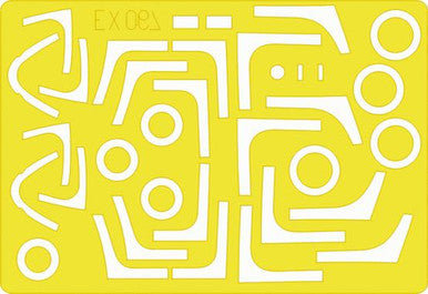 Eduard EX067 1/48 Mask F-18F for Hasegawa Canopy Mask Set