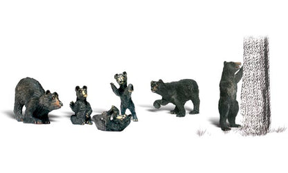 Woodland Scenics A1885 HO Scale Black Bears