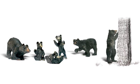 Woodland Scenics A1885 HO Scale Black Bears