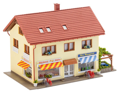 Faller 232336 N Scale Butcher Shop & Bakery Model Kit