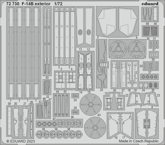 Eduard 72730 1/72 Aircraft- F14B Exterior for ACY
