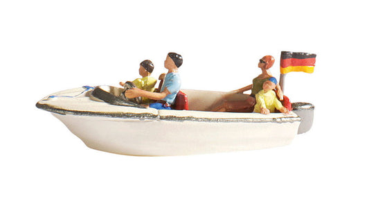 Noch 16820 HO Scale Motorboat with 4 Figures