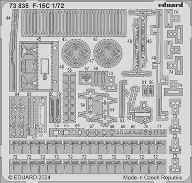 Eduard 73835 1/72 F-15C Photo Etch Set for FINE MOLDS