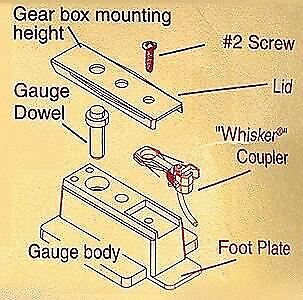 Kadee 206 HO Scale Insulated Height Gauge - Includes: #148 & #158