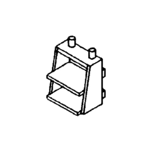 Cal Scale 190-475 HO PRR Cabin Car (Caboose) Steps, pkg(4)