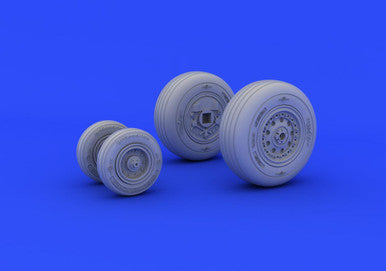Eduard 648253 1/48 F-4J Wheels for Academy (Resin)
