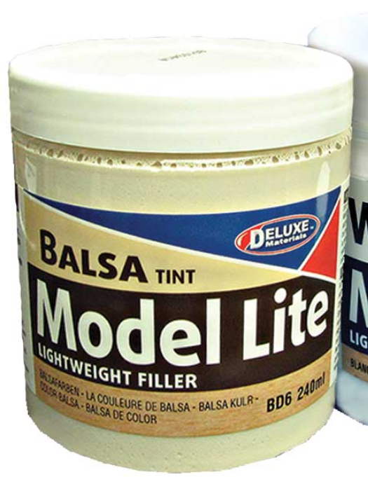Deluxe Materials BD6 All Scale Model Lite Wood Filler - 8.1oz 240mL -- Balsa