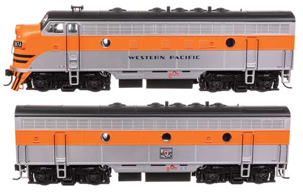 Walthers Mainline 21419 HO Scale EMD F7 A-B Set - ESU Sound and DCC -- Western P