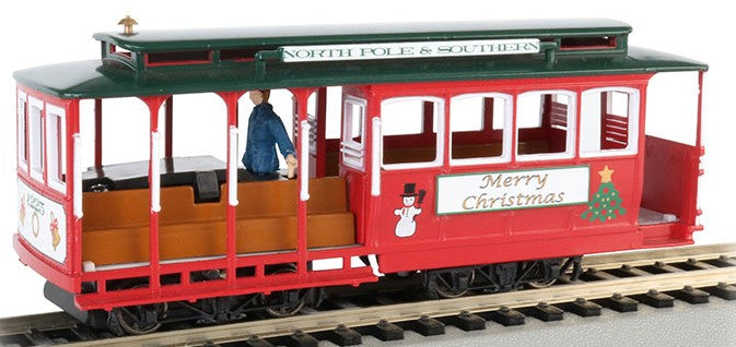 Bachmann 60535 HO Cable Car w/Grip Man Christmas