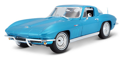 Maisto 31640BL 1/18 1965 Chevrolet Corvette, Metallic Light Blue