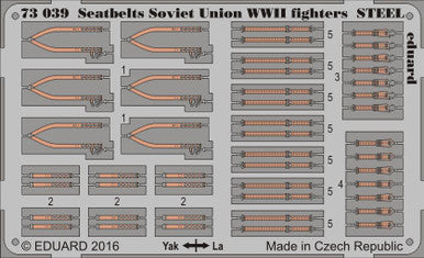 Eduard 73039 1/72 Seatbelts Soviet Union Steel Fighter WWII