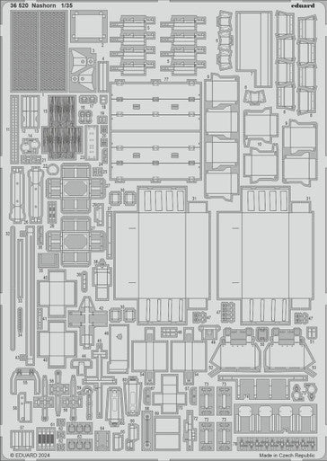 Eduard 36520 1/35 Nashorn Photo Etched Set for TAMIYA for TAMIYA
