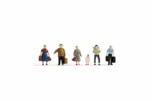 Noch 18115 HO Scale Economy Standing Passengers, 6-Pack