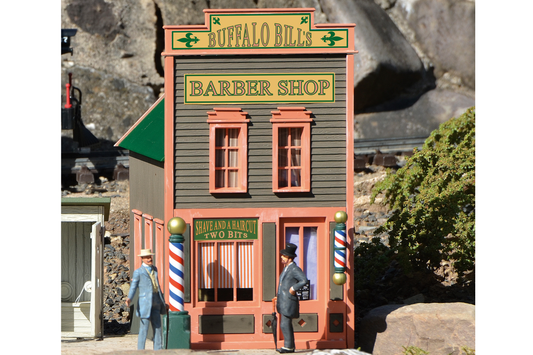 Piko 62726 G Scale River City Buffalo Bill's Barber Shop, Built-Up