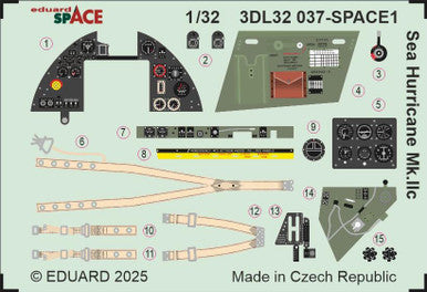 Eduard 3DL32037 1/32 Sea Hurricane Mk.IIc SPACE SPACE for REVELL