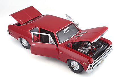 Maisto 31132R 1/18 1970 Chevrolet Nova SS Coupe, Red