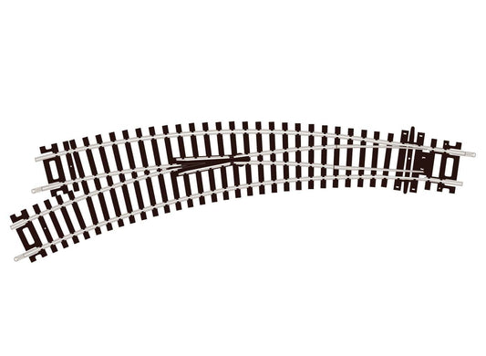 Peco ST-245 HO Scale Code 100 Curved Double-Radius Turnout - Setrack
