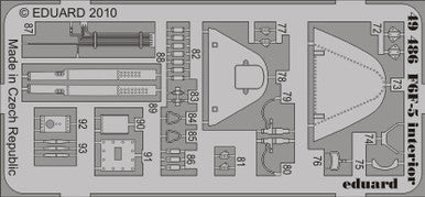 Eduard 49486 1/48 Interior for Hobby Boss (Pre-Painted Self Adhesive)