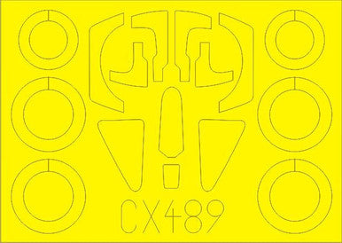 Eduard CX489 1/72 Mask Su17M3 for MOV Canopy Mask Set