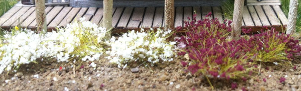 Bachmann 31035 Scenescapes 6mm Tufts White & Burgundy (100/pk)