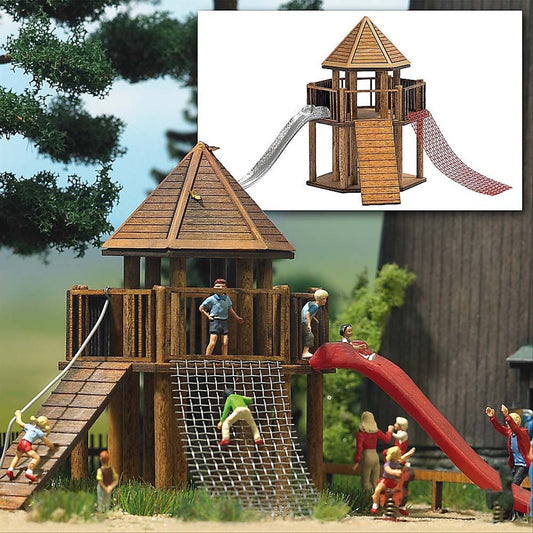 Busch 1487 HO Scale Adventure Playground Play Castle Kit