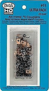 Kadee 11 HO Scale #11 Bulk Pack No.5(R) Knuckle Couplers - 20 Pairs