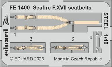 Eduard FE1400 1/48 Seafire F.XVII Seatbelts STEEL Zoom Set
