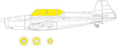 Eduard EX912 1/48 Mask Z-326 TFace Canopy Mask Set for Eduard
