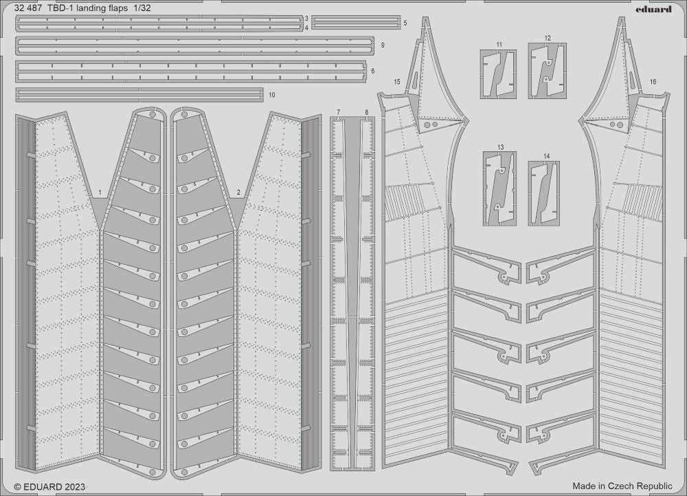 Eduard 32487 1/32 Aircraft- TBD1 Landing Flaps for TSM