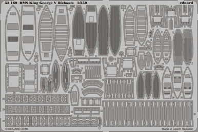 Eduard 53169 1/350 HMS King George V Lifeboats for TAM