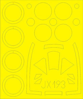 Eduard JX193 1/32 Mask Tempest Mk.V for Special Hobby Canopy Mask Set
