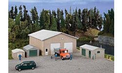 Walthers Cornerstone 933-4125 HO Pole Barn and Sheds Kit
