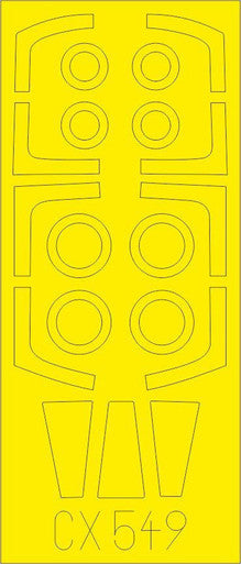 Eduard CX549 1/72 Mask Tornado GR1 for ITL Canopy Mask Set