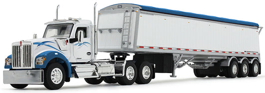 DCP 60-2177 1/64 Kenworth W990 Day Cab w/ Lode King Trailer