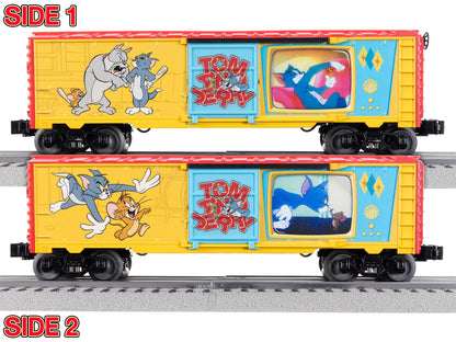 Lionel 6-2528530 O Gauge Tom and Jerry Illuminated Cartoon Boxcar