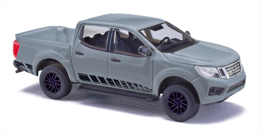 Busch 53711 HO Scale Nissan Navara Crew-Cab Pickup, Gray