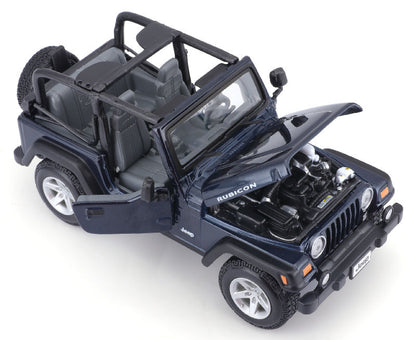 Maisto 31245MDBL 1/27 Jeep Wrangler Rubicon, Metallic Deep Blue