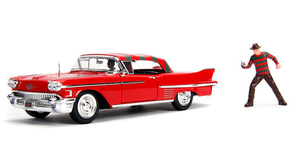 Jada Toys 31102 1/24 1958 Cadillac Series 62, Freddy Krueger